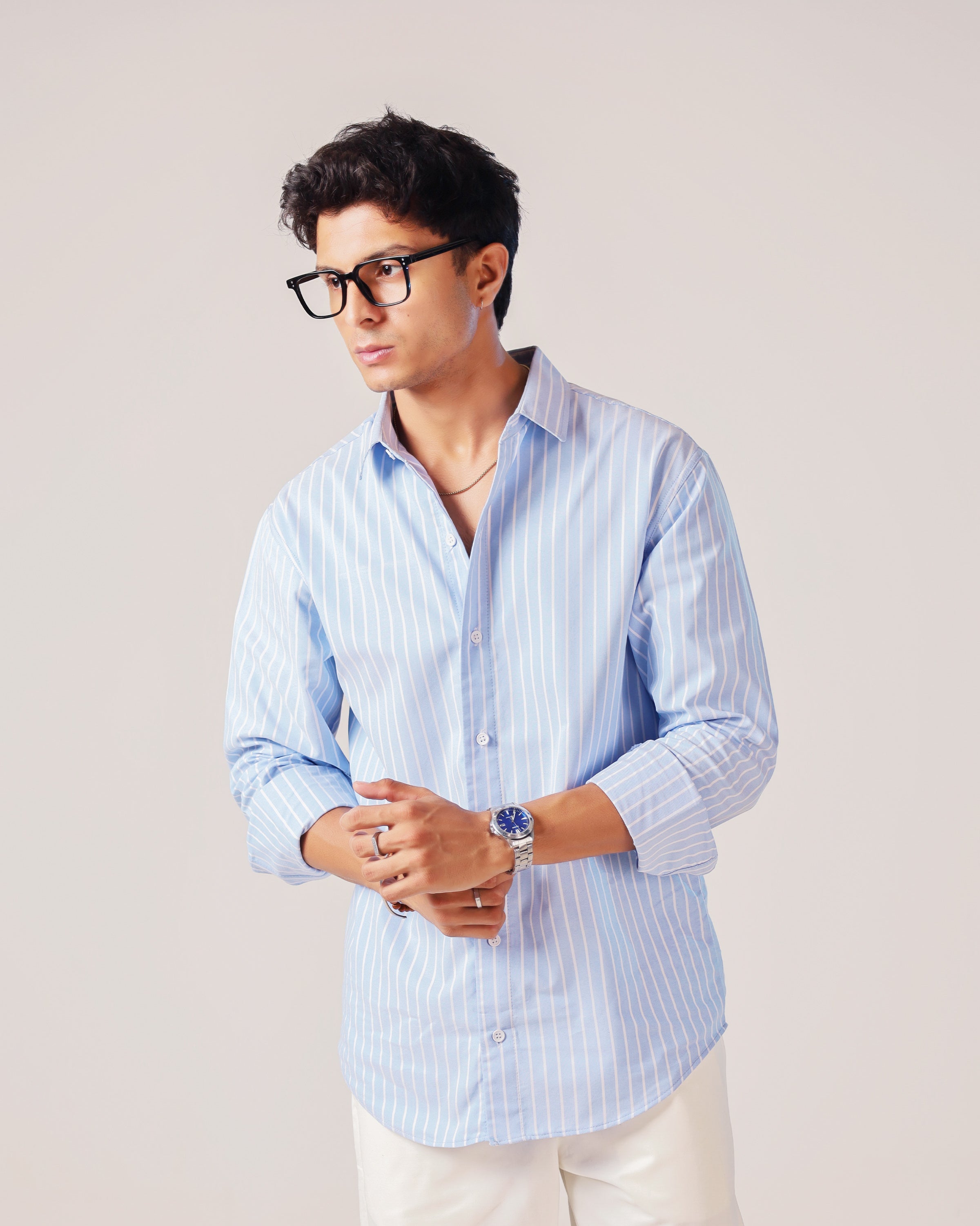 Blue Striped Shirt