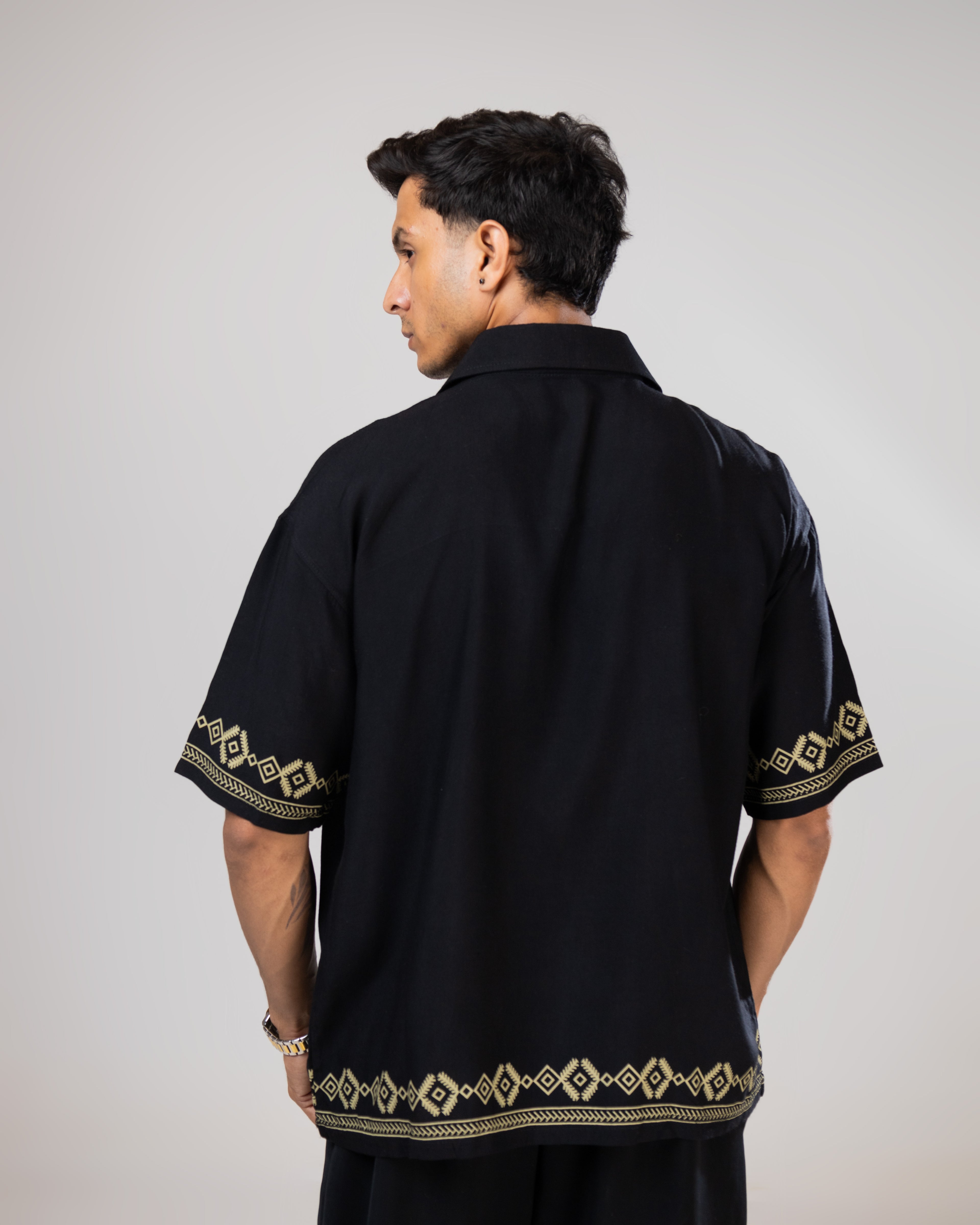 Black Linen Shirt