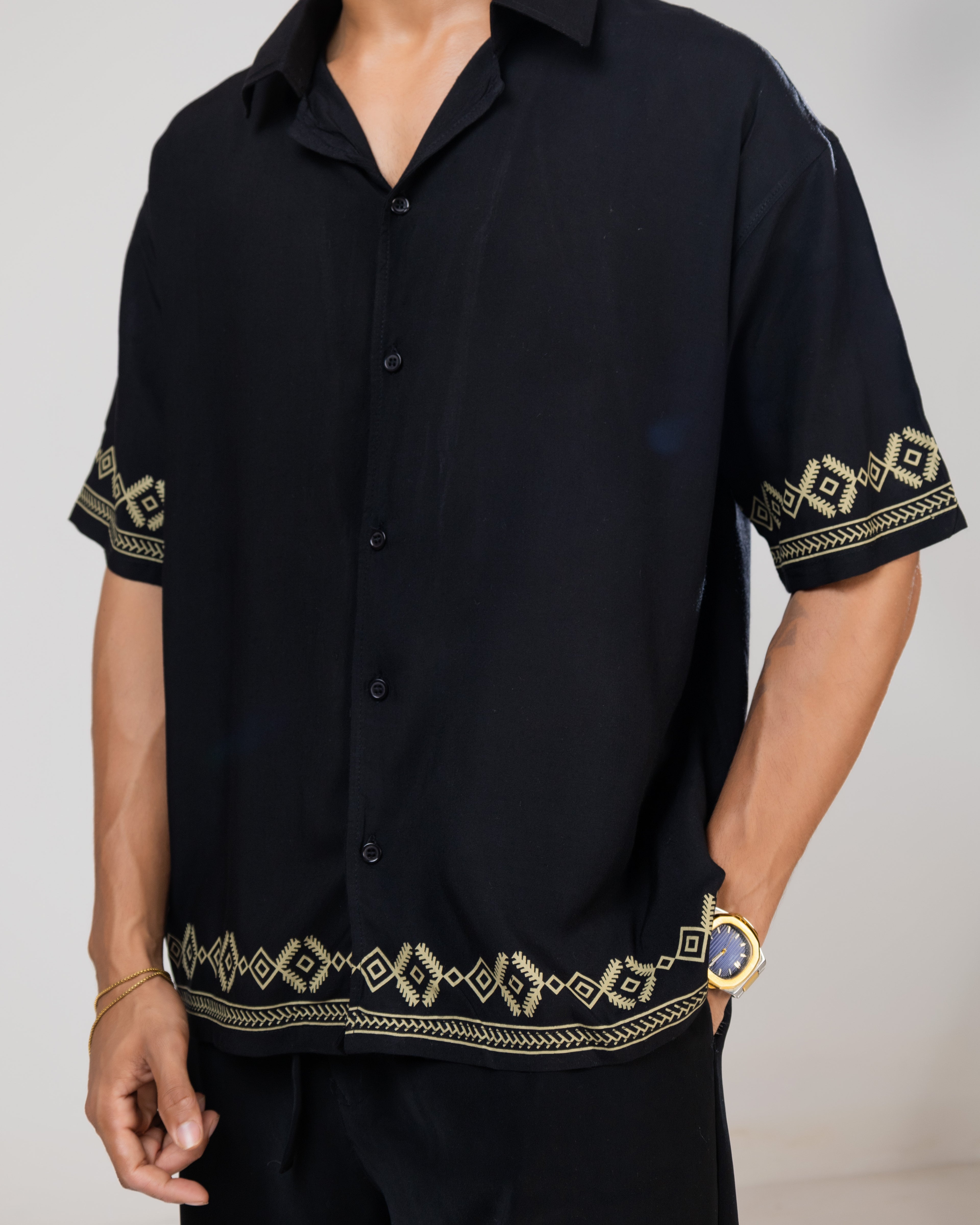 Black Linen Shirt