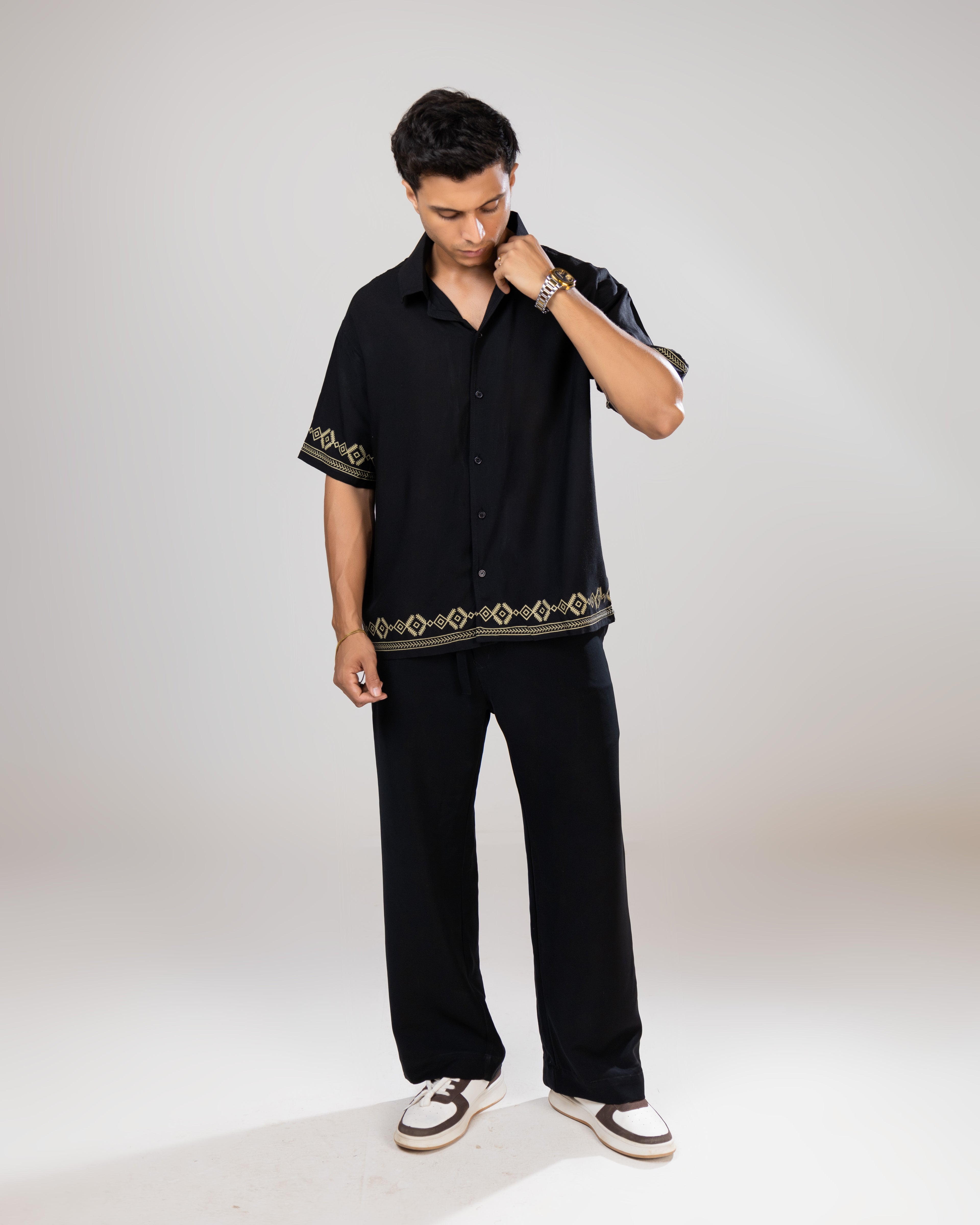 Black Linen Shirt