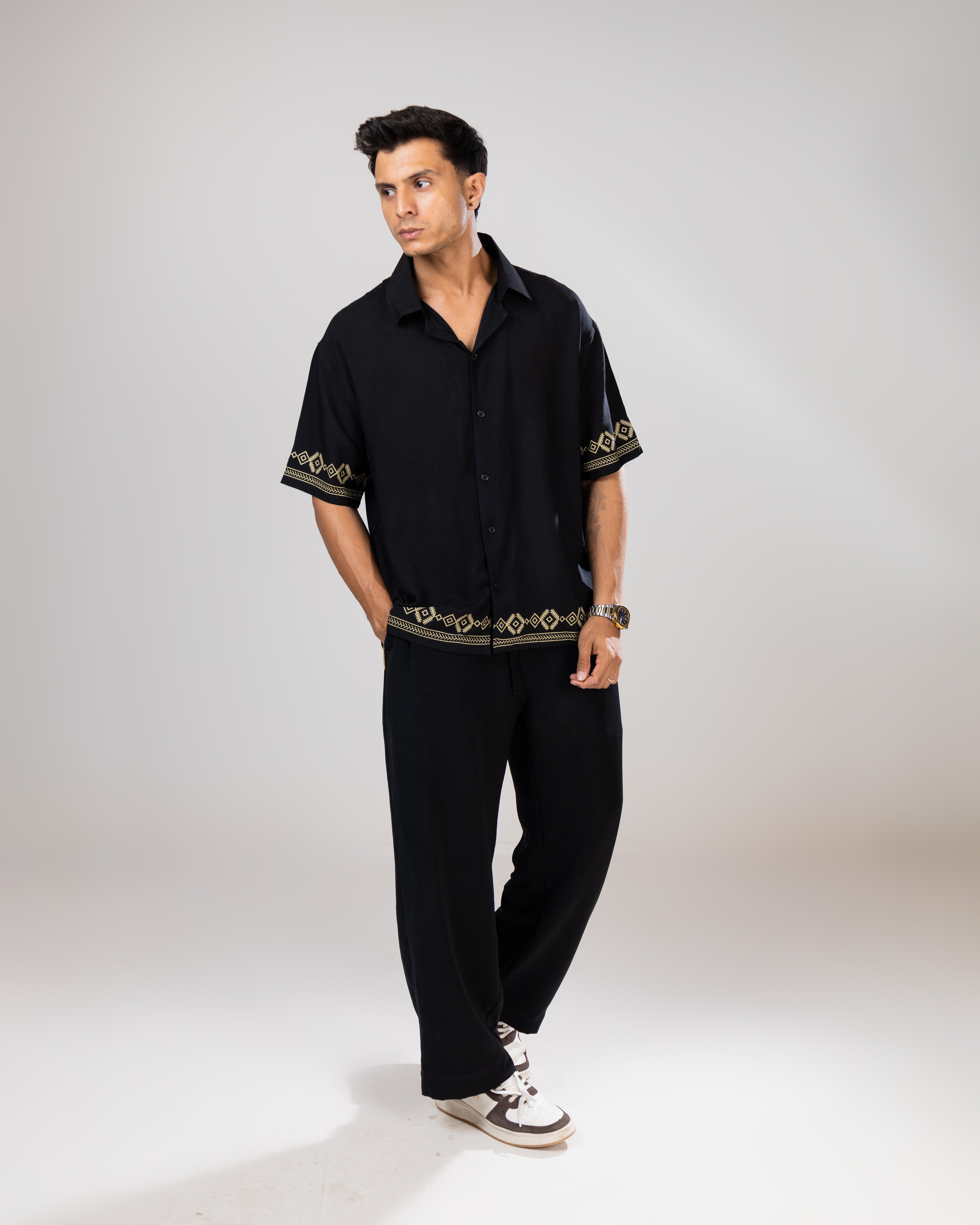 Black Linen Shirt