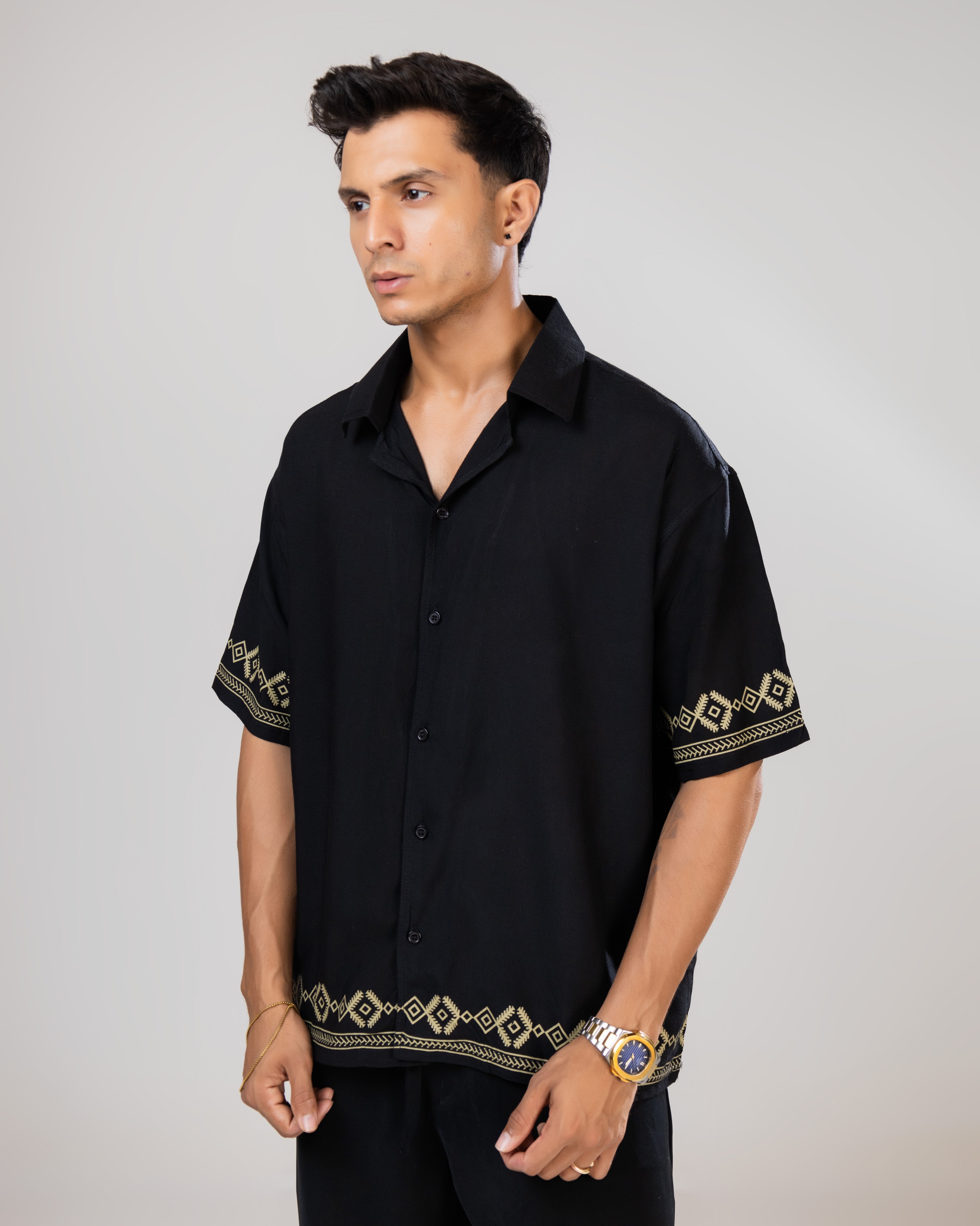 Black Linen Shirt