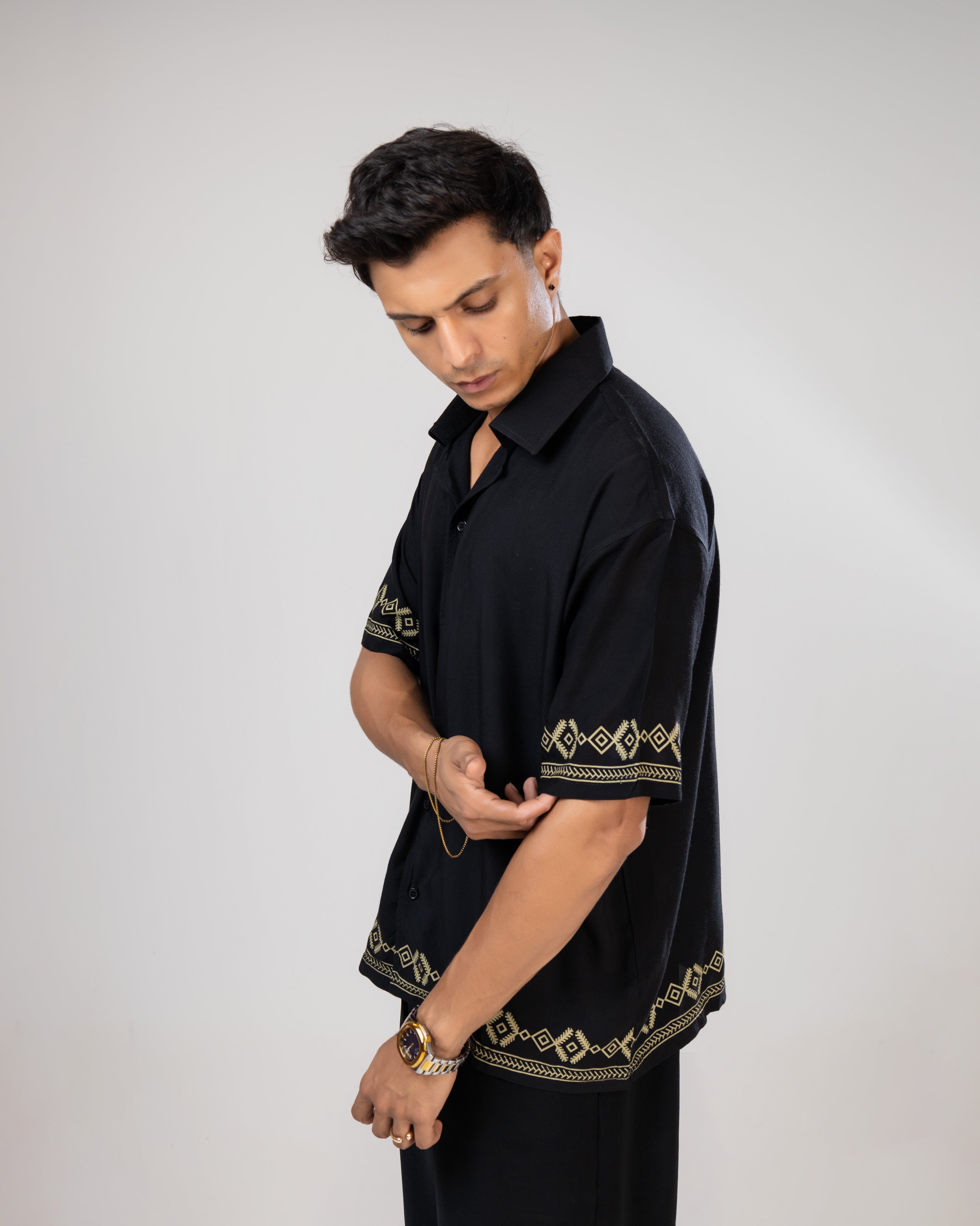Black Linen Shirt
