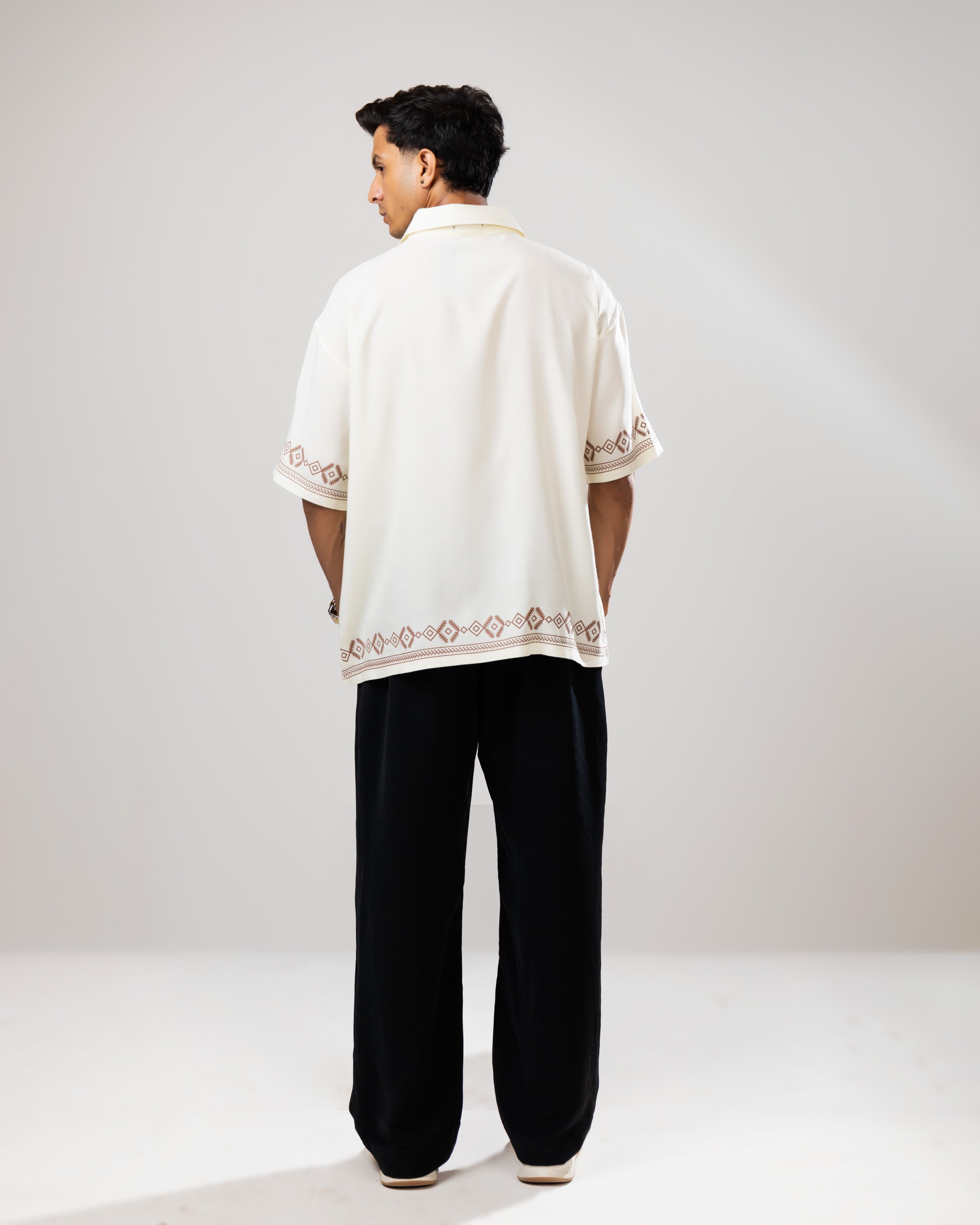 Cream Linen Shirt