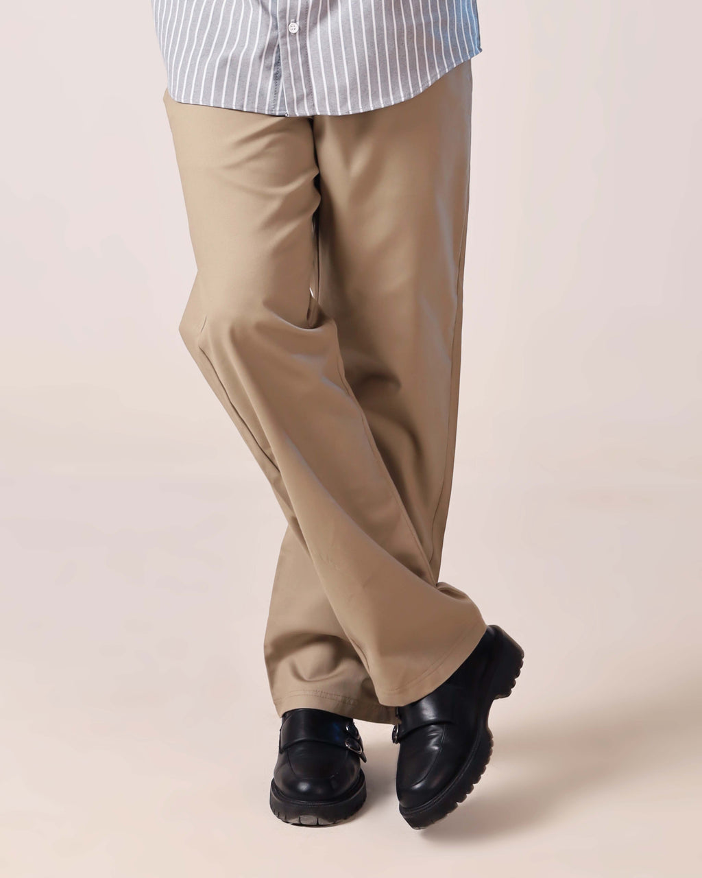 Brown Relaxed Twill Trouser