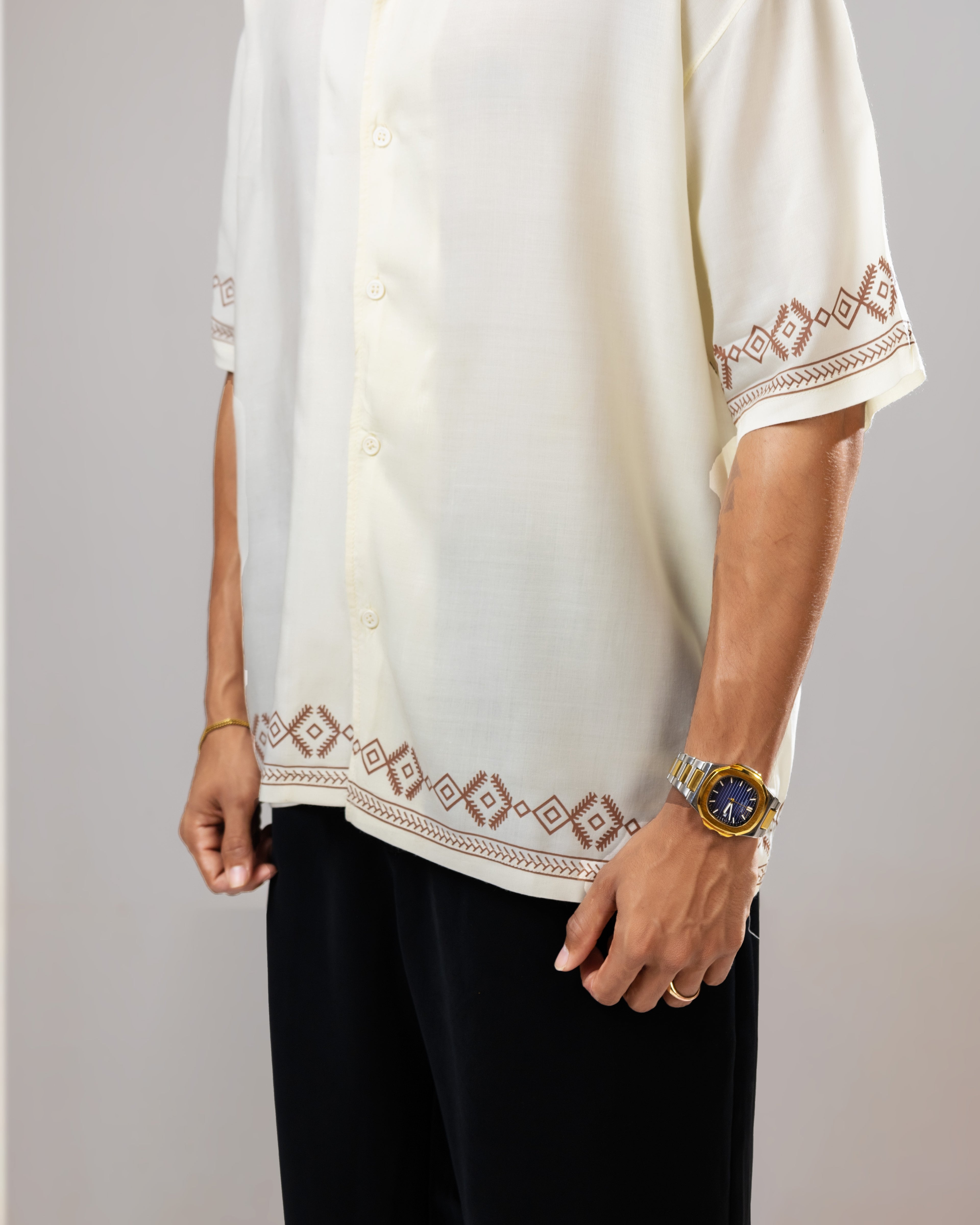Cream Linen Shirt